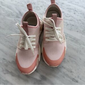 Moncler Pink and White Women's Sneakers